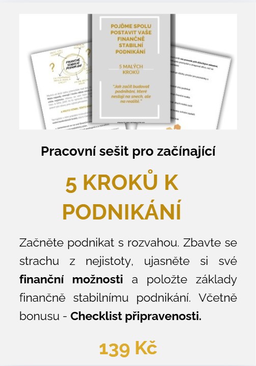 Pracovní sešit - 5 kroků k podnikání