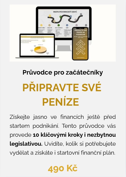 Průvodce - připravte své peníze na podnikání