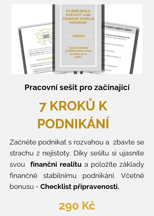 ilustrace pracovního sešitu - 7 kroků k podnikání