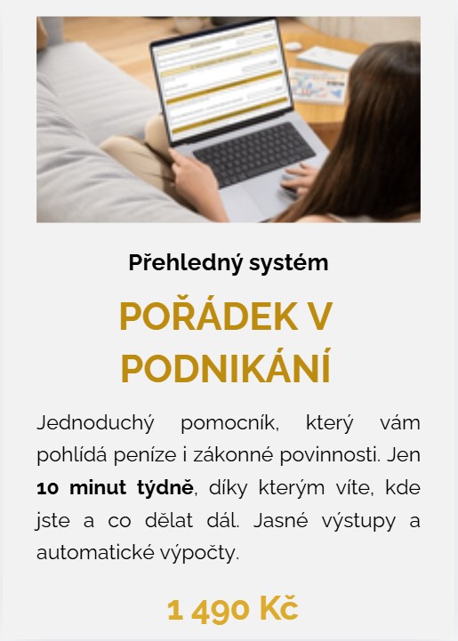 Ilustrace - Přehledný systém – Pořádek v podnikání